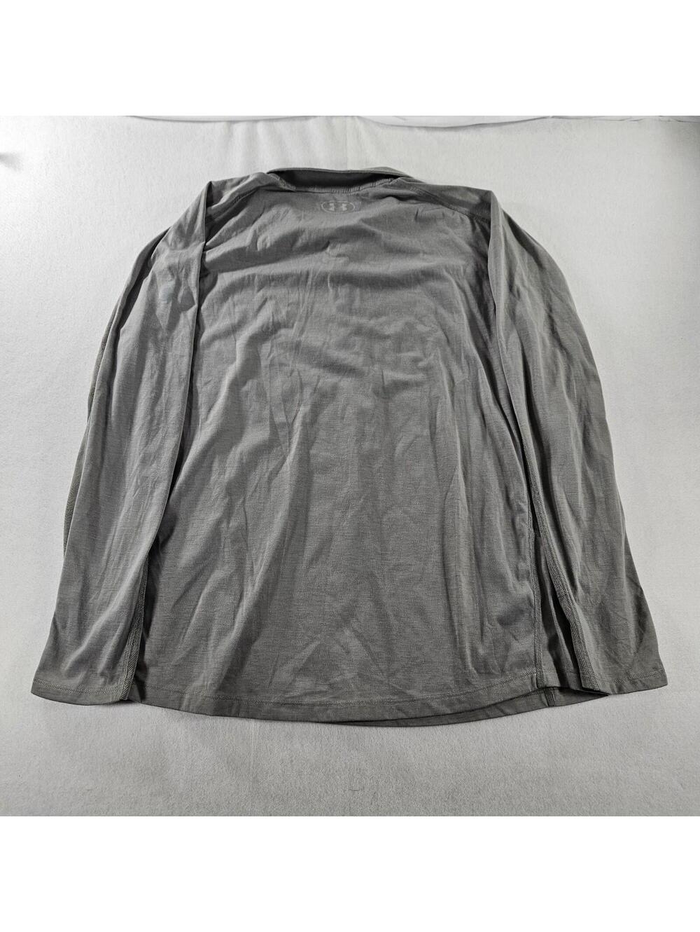 Under Armour Quarter Zip Pullover M XXL Gray Mesh Panel Training Jacket UA 1/4